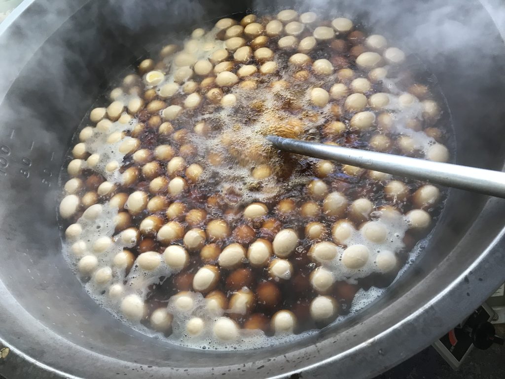 味しみしみ～タヌキの煮卵