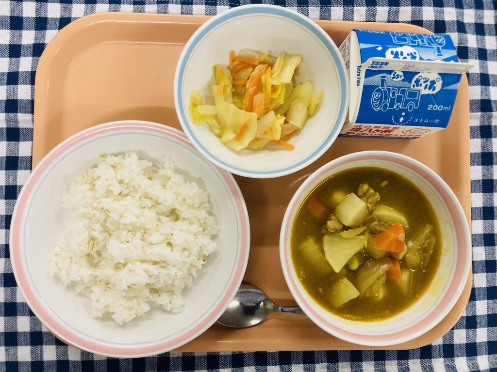 今日は和風だしで、スープカレー♪