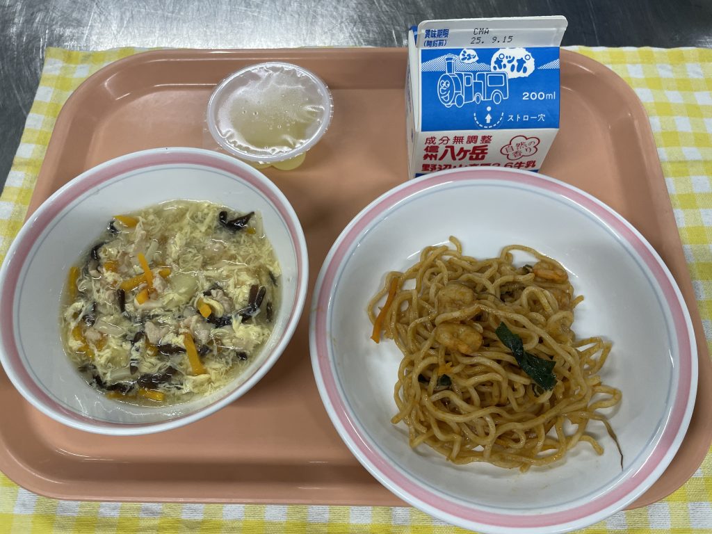 無事に給食が提供できました。