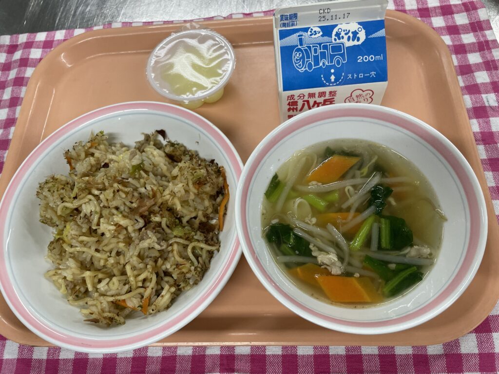 今週ラストはそばめしです