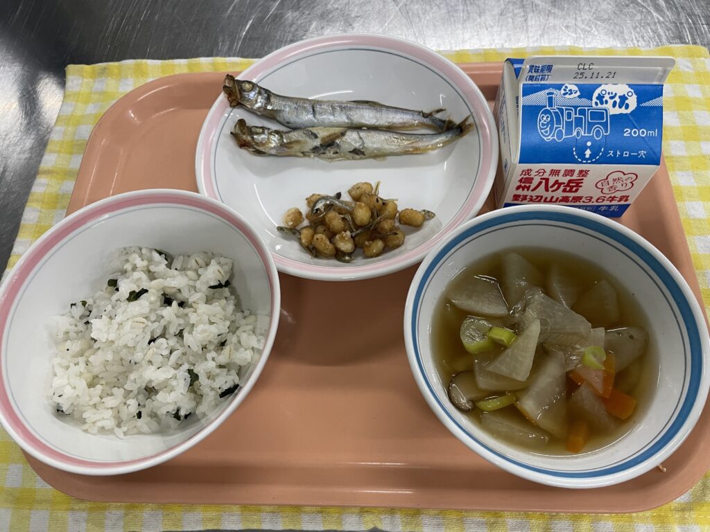 はしの日献立です🥢