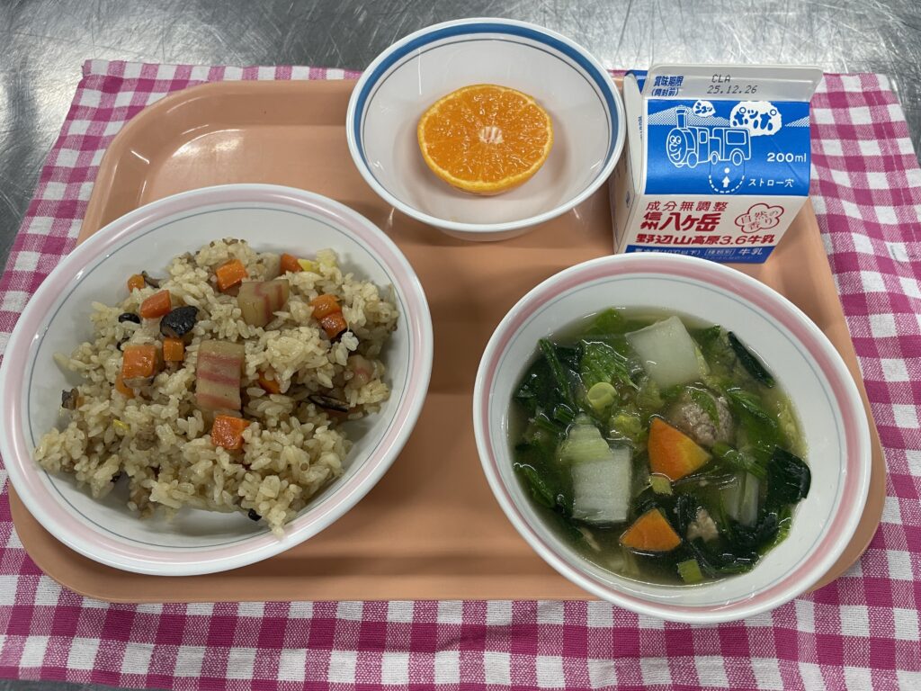 しんとり菜が美味しいスープです